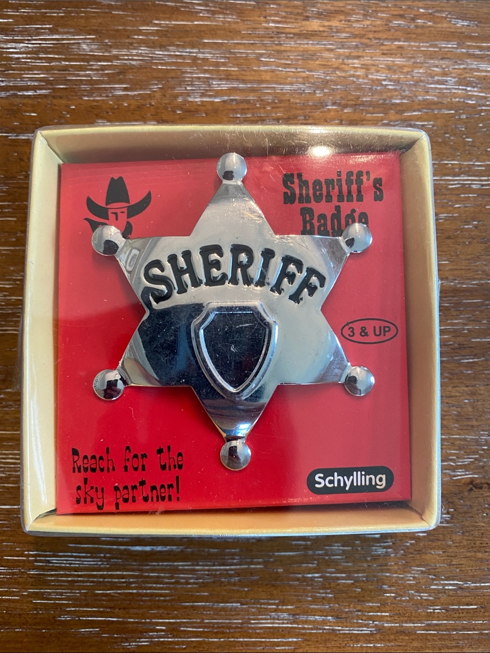 Silver Sheriff Badge - Classic Kids' Roleplay Accessory